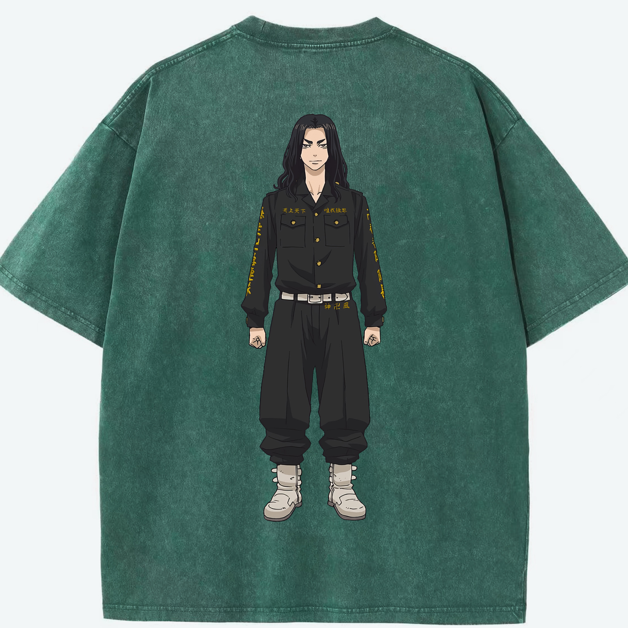 （画像用） 東京リベンジャーズ Tokyo Revengers 綿100% ヴィンテージ風 半袖Tシャツ（背面プリント）